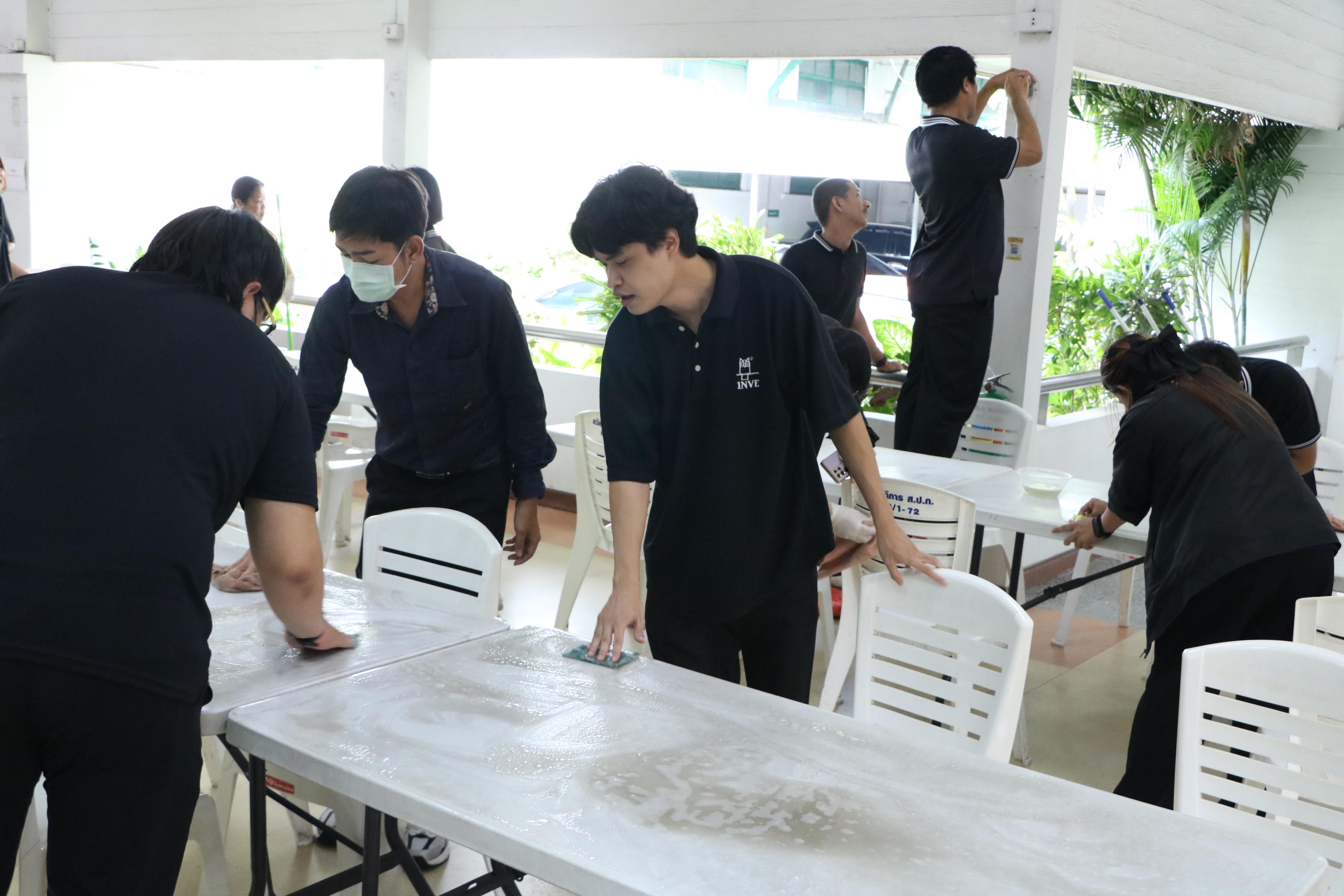 title - ส.ป.ก. โดยกองการเจ้าหน้าที่จัดกิจกรรมสร้างเสริมบรรยากาศและสภาพแวดล้อมที่ดี ในร้านค้าสวัสดิการและโรงอาหารสวัสดิการ